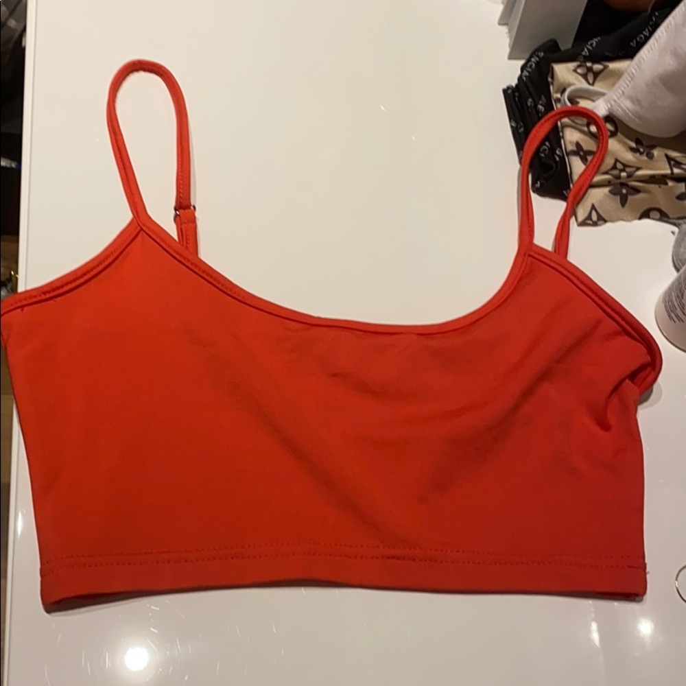 Red short top